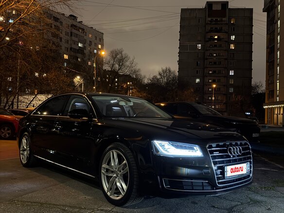 2015 Audi A8 Long III (D4) Рестайлинг, чёрный, 3850000 рублей - вид 3