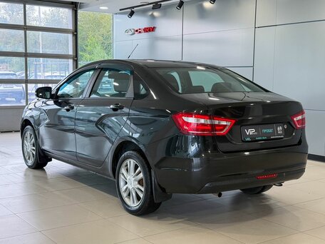 2017 Lada (ВАЗ) Vesta I, чёрный, 707000 рублей, вид 4