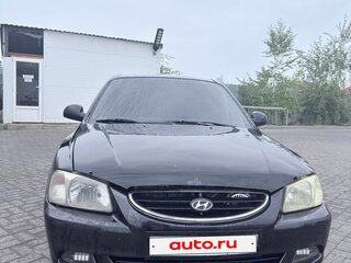 2008 Hyundai Accent ТагАЗ II, чёрный, 350000 рублей, вид 1