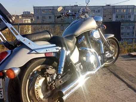 2003 Honda VTX 1800, серебристый, 690000 рублей, вид 1