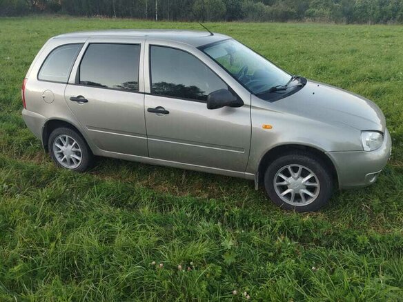 2012 Lada (ВАЗ) Kalina I, бежевый - вид 6
