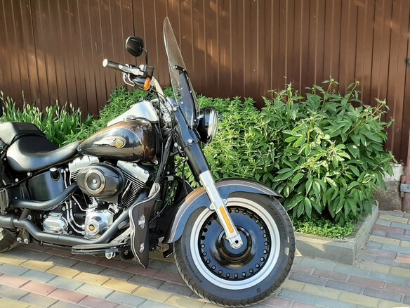 2013 Harley-Davidson Fat Boy, коричневый, 1450000 рублей - вид 2