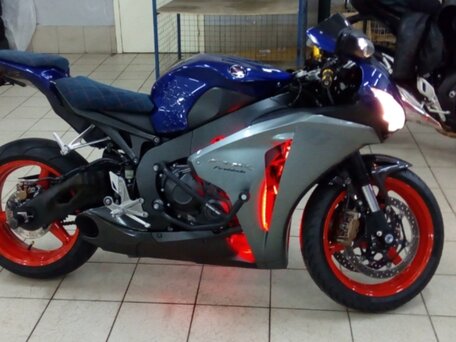 2009 Honda CBR 1000 RR/RA Fireblade, синий, 900000 рублей, вид 2
