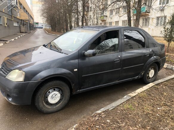 2006 Renault Logan I, серый, 200000 рублей - вид 8