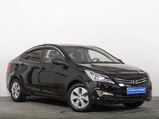 2015 Hyundai Solaris I Рестайлинг, чёрный, 749000 рублей, вид 1