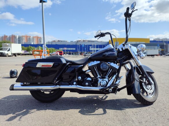 2004 Harley-Davidson Road King, чёрный, 800000 рублей - вид 8