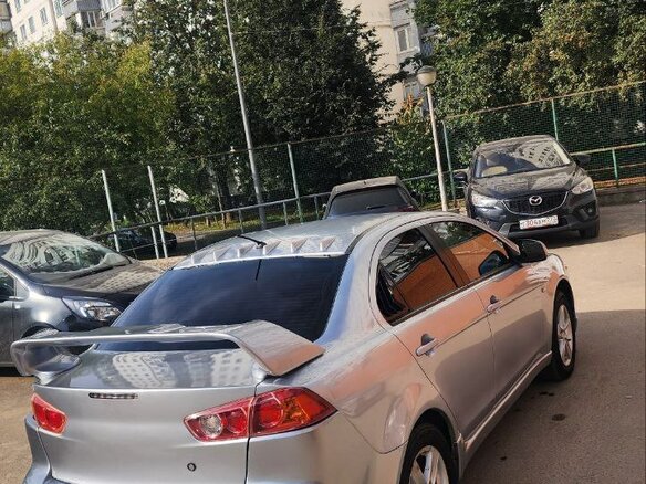 2008 Mitsubishi Lancer X, серебристый, 850000 рублей - вид 6