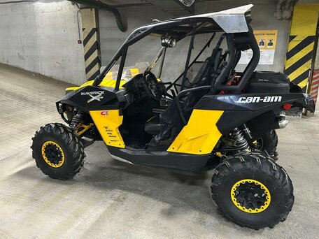 2013 BRP Can-Am Maverick X RS DPS, жёлтый, 1400000 рублей, вид 4
