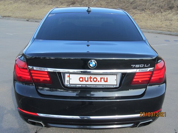 2008 BMW 7 серии Long 750Li V (F01/F02/F04), чёрный, 1672270 рублей - вид 9