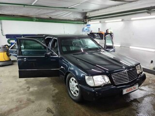 1997 Mercedes-Benz S-Класс 600 Long III (W140) Рестайлинг, синий, 4900000 рублей, вид 4