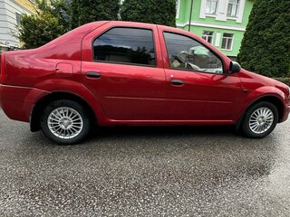 2008 Renault Logan I, красный, 375000 рублей, вид 5