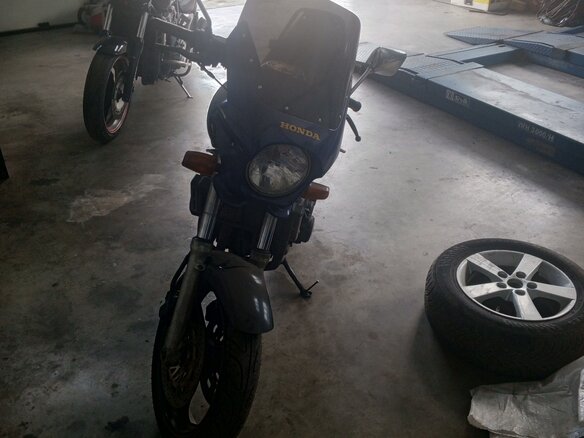1994 Honda CB 400F, синий, 220000 рублей - вид 1