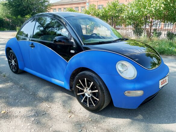 2001 Volkswagen Beetle I (A4), синий, 580000 рублей - вид 2