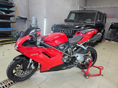 2010 Ducati 848, красный, 750000 рублей, вид 4
