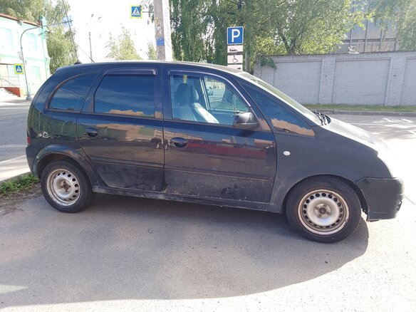 2008 Opel Meriva A Рестайлинг, чёрный, 320000 рублей - вид 1