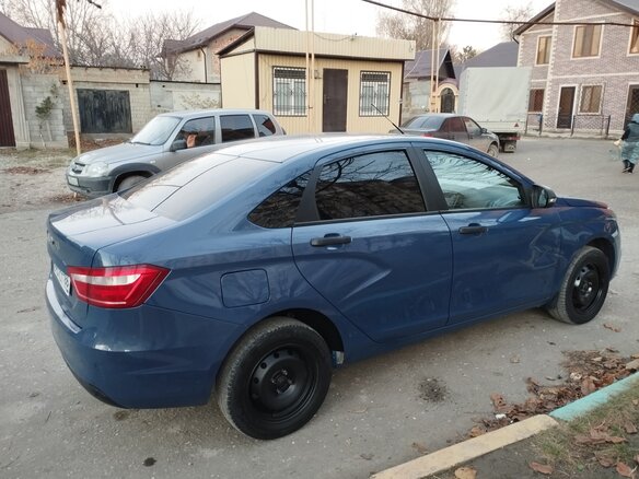 2018 Lada (ВАЗ) Vesta I, синий, 870000 рублей - вид 4