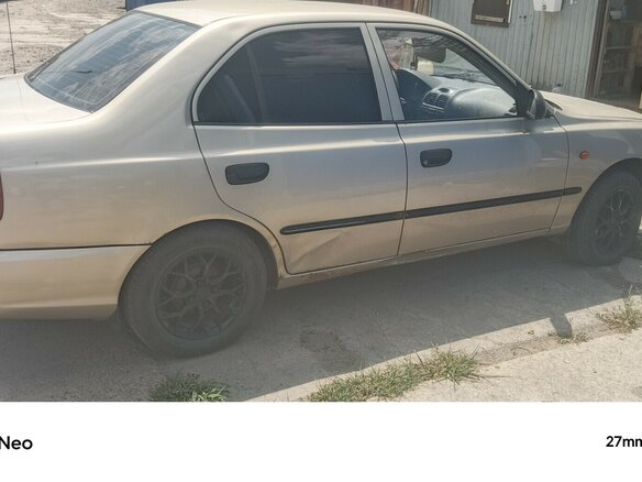 2004 Hyundai Accent ТагАЗ II, бежевый, 270000 рублей - вид 1