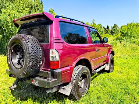 1997 Toyota Land Cruiser Prado 90 Series, пурпурный, 1210000 рублей, вид 4
