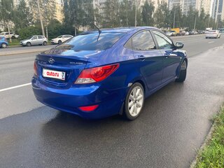 2012 Hyundai Solaris I, синий, 485000 рублей, вид 4
