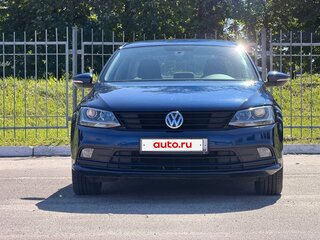 2015 Volkswagen Jetta VI Рестайлинг, синий, 1090000 рублей, вид 3