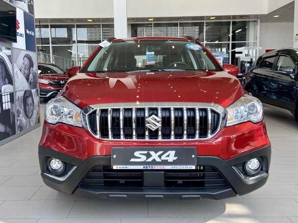 2021 Suzuki SX4 II (S-Cross) Рестайлинг, красный - вид 1
