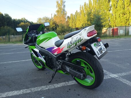 1996 Kawasaki ZX-6 Ninja, зелёный, 270000 рублей, вид 5