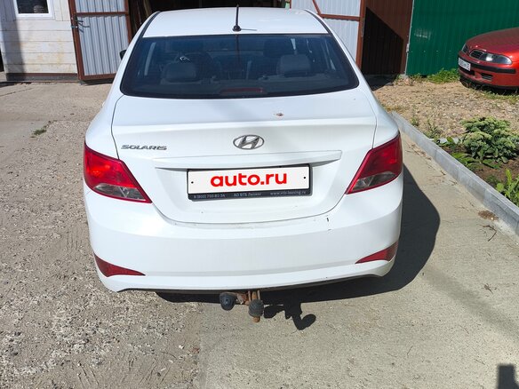 2016 Hyundai Solaris I Рестайлинг, белый - вид 4