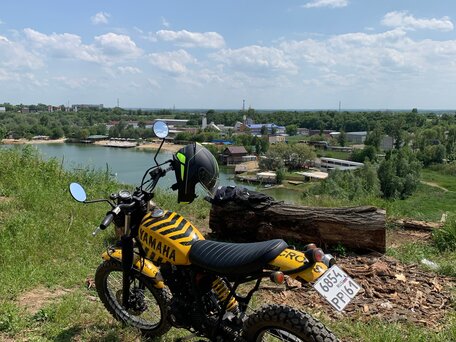 1997 Yamaha ST 225 Bronco, жёлтый, 350000 рублей, вид 2