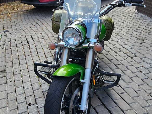 2009 Yamaha XVS950, зелёный, 500000 рублей - вид 7