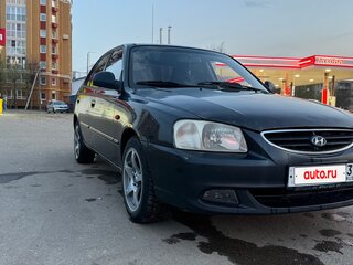 2007 Hyundai Accent ТагАЗ II, чёрный, 240000 рублей, вид 4