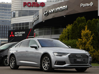 2020 Audi A6 45 TFSI V (C8), серебристый, 3958000 рублей, вид 2