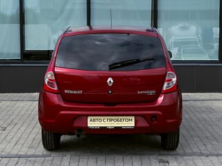 2014 Renault Sandero I, красный, 465000 рублей, вид 4