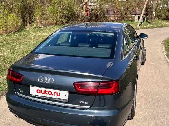 2015 Audi A6 IV (C7) Рестайлинг, серый, 1850000 рублей - вид 7