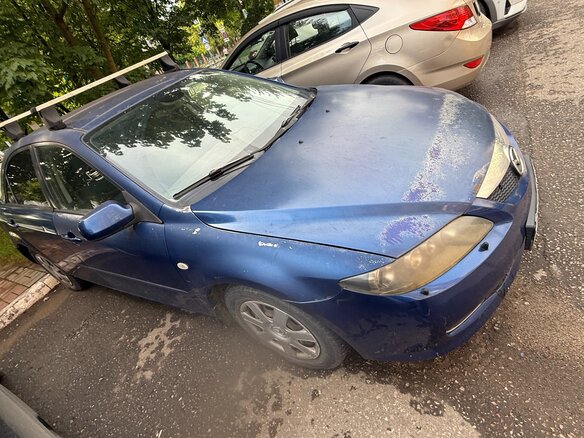2006 Mazda 6 I (GG) Рестайлинг, синий, 250000 рублей - вид 5