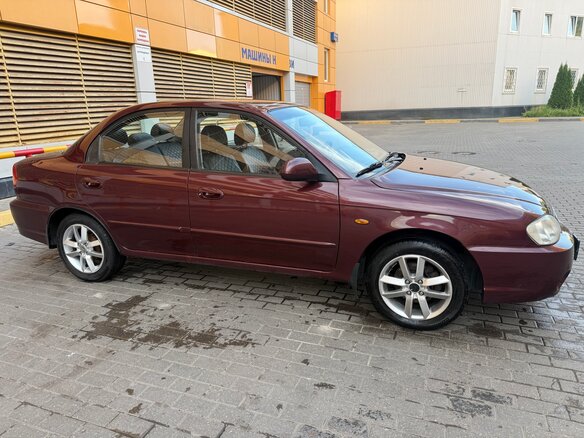2006 Kia Spectra I Рестайлинг 2, красный - вид 3