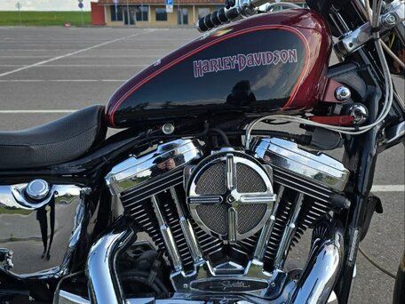 2001 Harley-Davidson Sportster 1200, пурпурный, 440000 рублей, вид 2