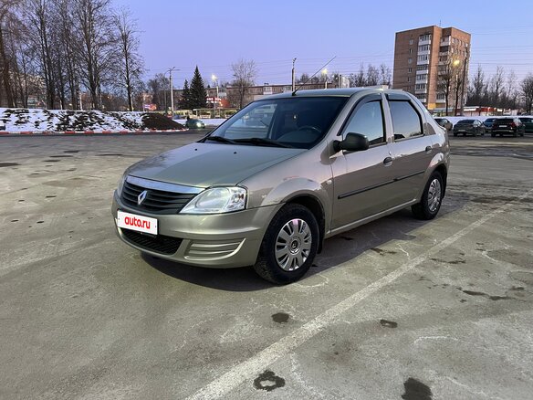 2011 Renault Logan I Рестайлинг, бежевый, 350000 рублей
