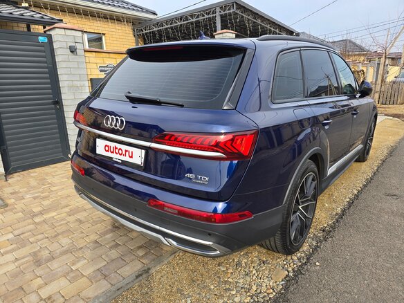 2019 Audi Q7 45 TDI II (4M) Рестайлинг, синий, 6650000 рублей - вид 8