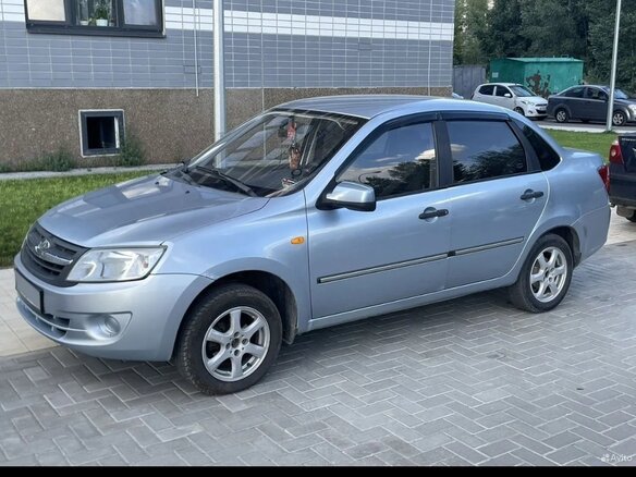 2012 Lada (ВАЗ) Granta I, голубой, 410000 рублей - вид 4