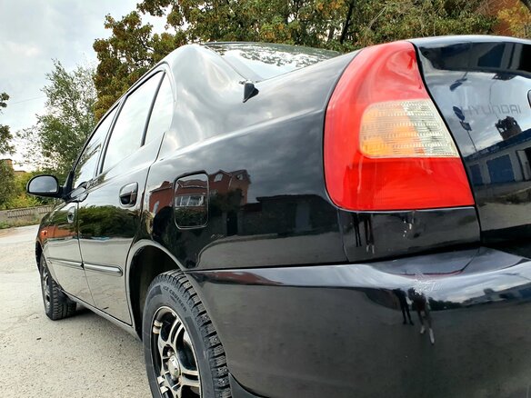 2008 Hyundai Accent ТагАЗ II, чёрный, 495000 рублей - вид 5