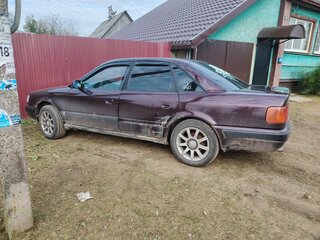1992 Audi 100 IV (C4), пурпурный, 175000 рублей, вид 5
