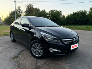 2016 Hyundai Solaris I Рестайлинг, чёрный, 799000 рублей, вид 4