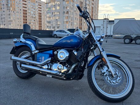 2009 Yamaha XVS650 Drag Star, синий, 459999 рублей, вид 2