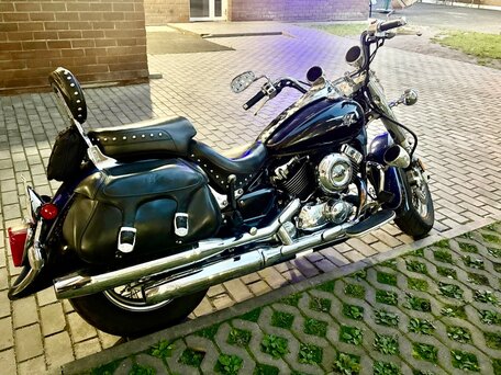 2007 Yamaha XVS650 Drag Star, синий, 456564 рублей, вид 1