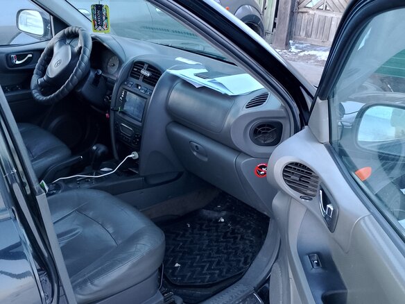 2002 Hyundai Santa Fe I, чёрный, 350000 рублей - вид 6