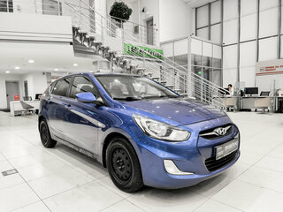 2011 Hyundai Solaris I, синий, 499000 рублей, вид 3