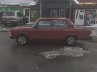 2007 Lada (ВАЗ) 2107, пурпурный, 115000 рублей, вид 1