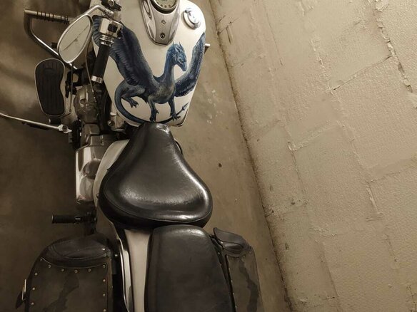 2001 Yamaha XVS650 Drag Star, белый, 430000 рублей - вид 8