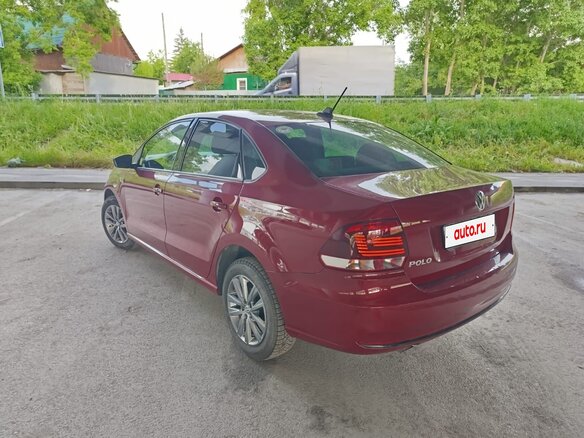 2019 Volkswagen Polo V Рестайлинг, пурпурный, 1365000 рублей - вид 6