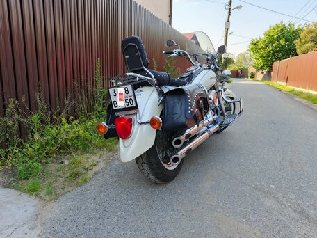 2001 Yamaha XVS650 Drag Star, белый, 666000 рублей, вид 4